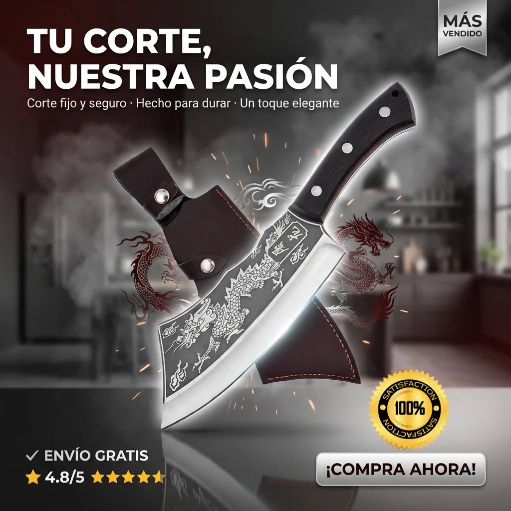 Cuchillo Mata Dragones Hecho A Mano