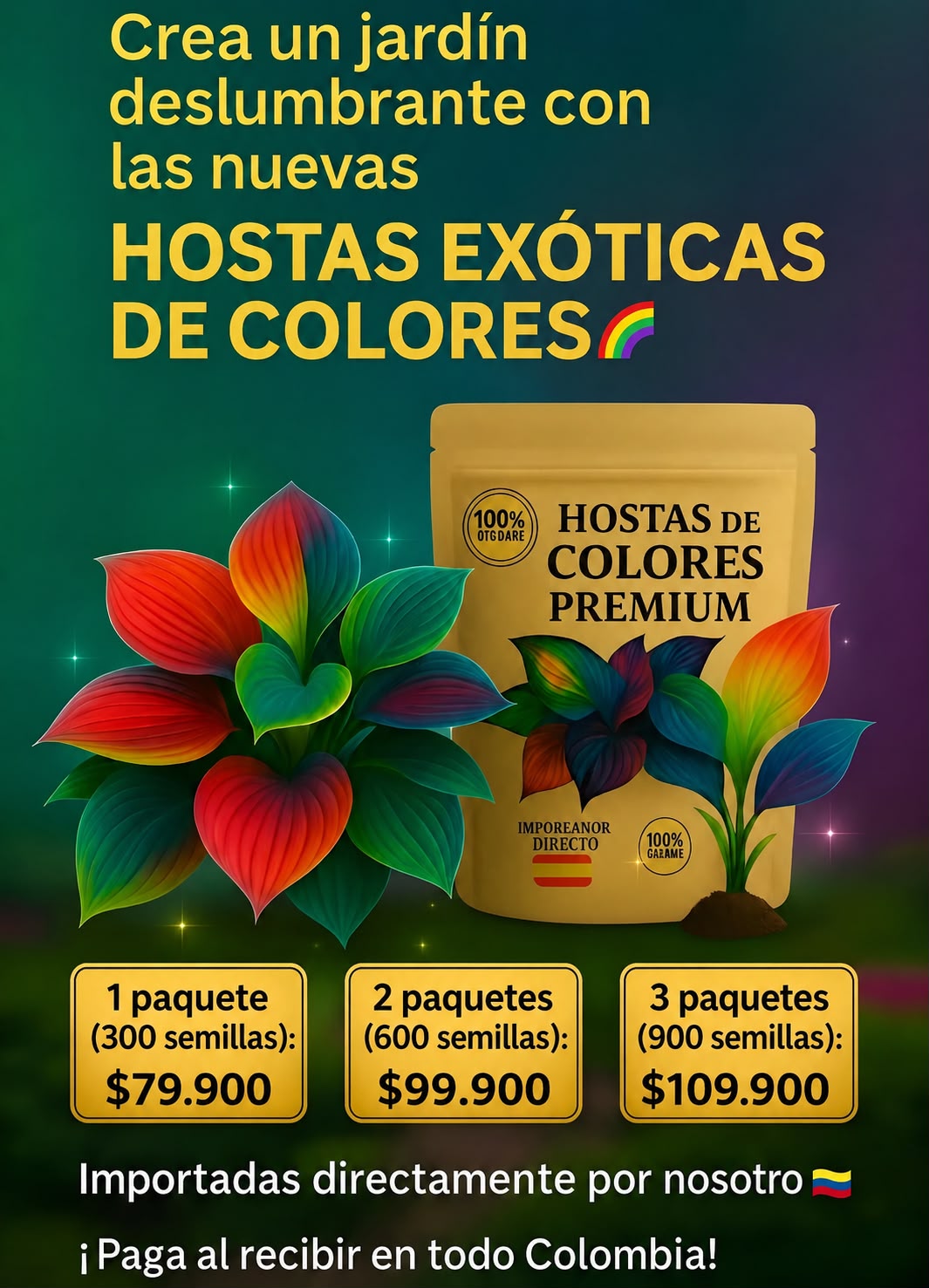 HOSTAS EXÓTICAS DE COLORES 🌈
