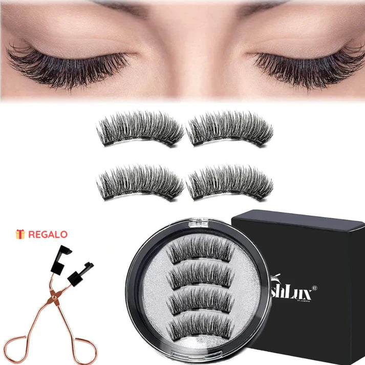 LashLux© - Kit De Pestañas Magnéticas con Aplicador