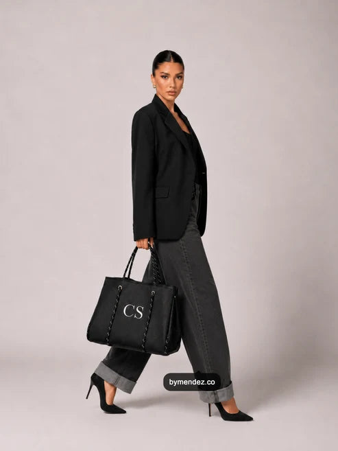 Bolso Tote Bag Black | Personalizado con Iniciales