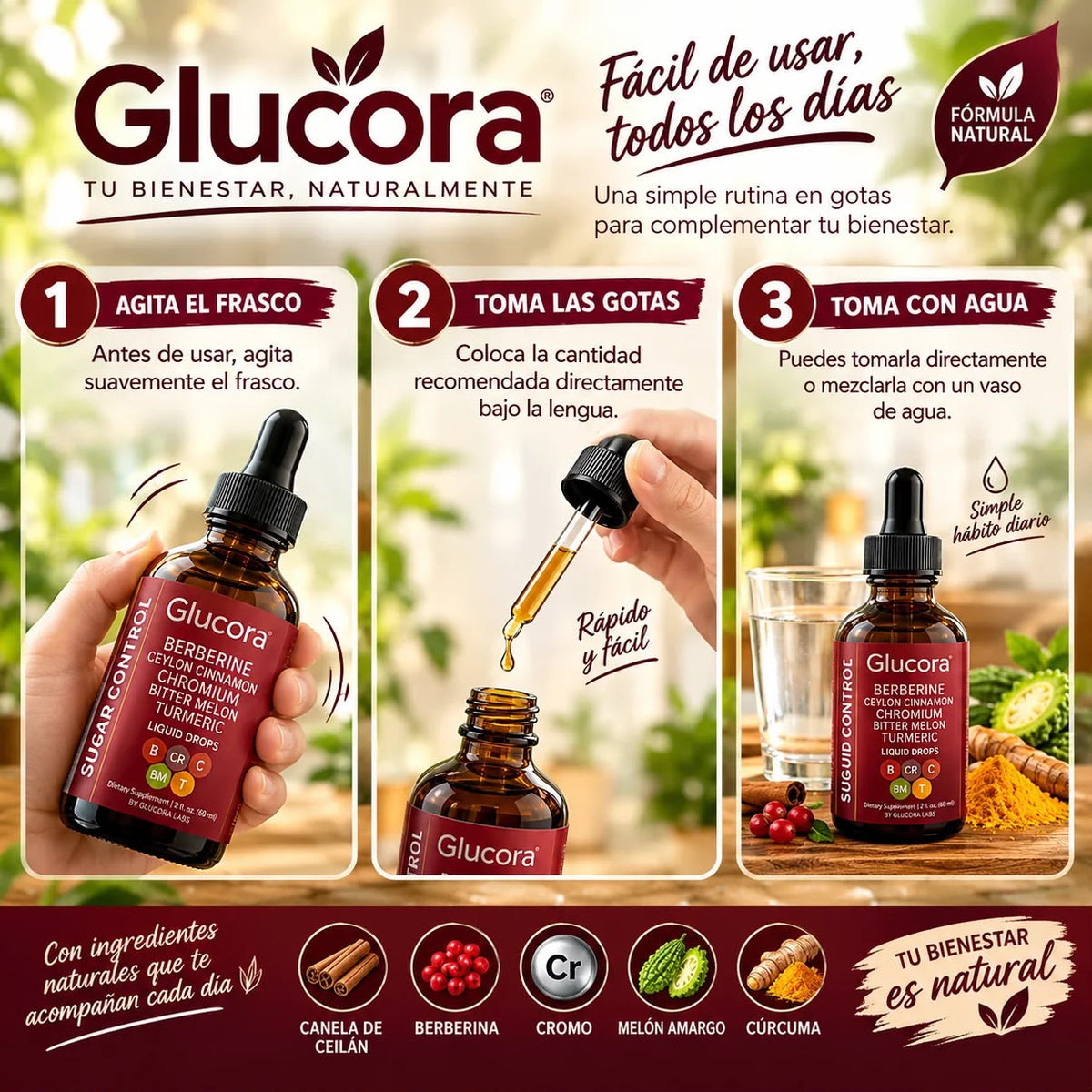 2x1 GLUCORA ⚡ Dile adiós al azúcar y diabetes. ORIGINAL