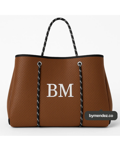 Bolso Tote Bag Brown | Personalizado con Iniciales